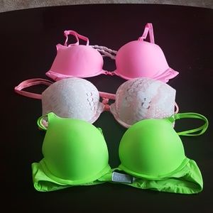 3 pcs Victoria Secret Bra Size 34A